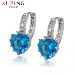 Серьги Xuping 91291-голубой фианит