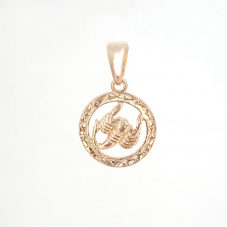 Позолоченный кулон с фианитами Fallon 8613212-скорпион фото | Brulik