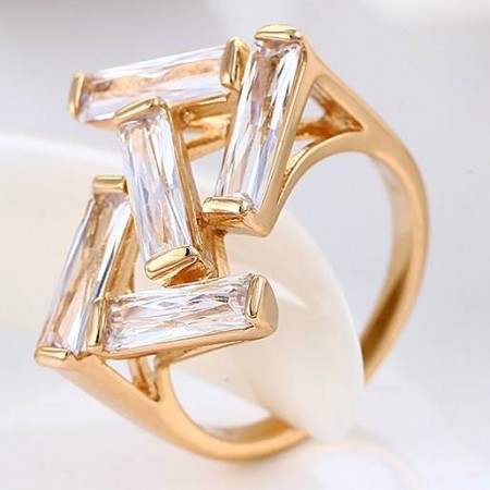 Кольцо "Сrystal" 13052-белый фото | Brulik