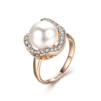 Позолоченное кольцо Italina 95108 фото | Brulik