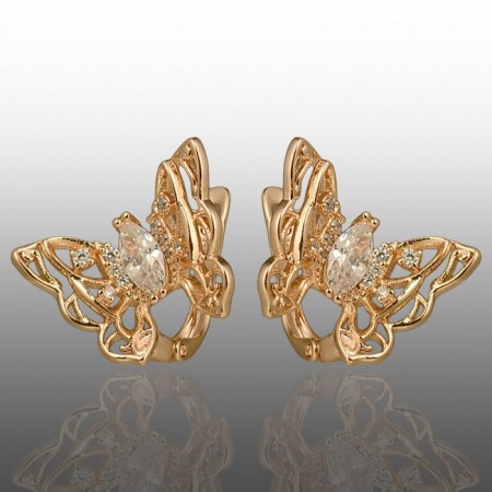 Позолочені сережки  Xuping 24757 фото | Brulik