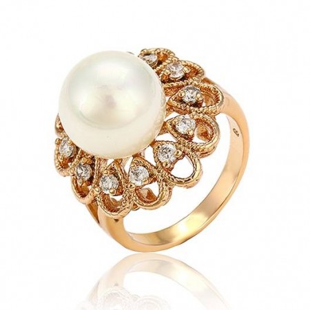 Жемчужное кольцо 13033 фото | Brulik
