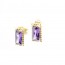 Позолоченные серьги с фианитами оптом 10-2124-фиолетовый фото | Brulik