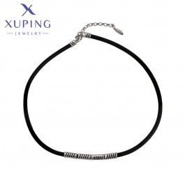 Черный каучуковый шнурок Xuping S00034056