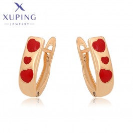 Позолоченные серьги Xuping  S00108057-красный