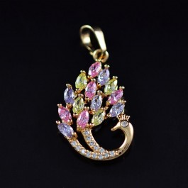 Позолоченный кулон с фианитами ХР 10-3324