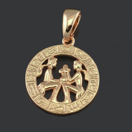 Позолоченный кулон Fallon 86100079-близнецы фото | Brulik