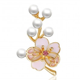 Брошь позолоченная  8747