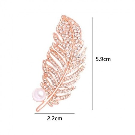 Брошь "Листок"  8855 фото | Brulik