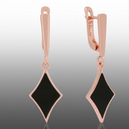 Позолочені сережки  Fallon 82286010-чорний