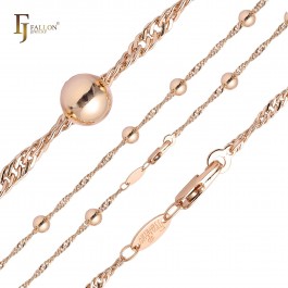 Позолочений ланцюжок  Fallon 84100161-55