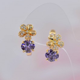 Изысканные серьги ХР 10-2038-фиолетовый 