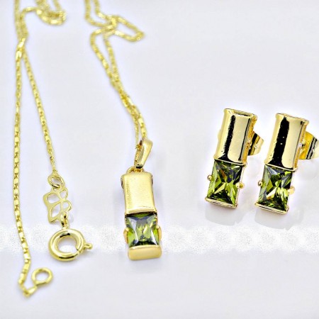 61128-14K-зеленый фото | Brulik