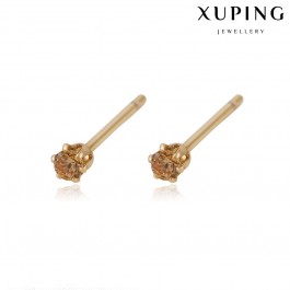 Позолоченные серьги гвоздики Xuping 91750-шампань