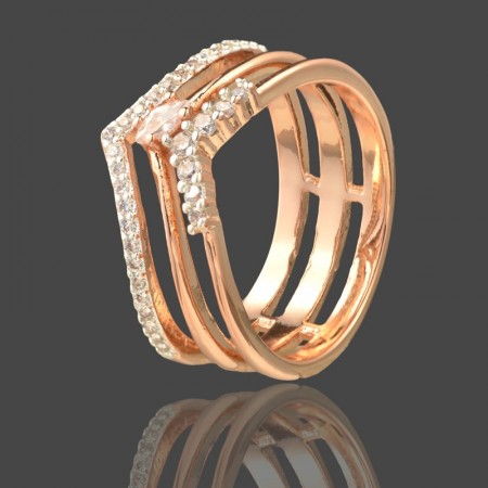 Позолоченное кольцо Fallon 93201900 фото | Brulik