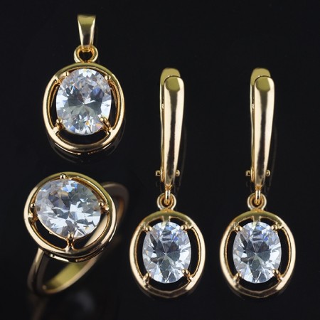 Позолоченный комплект Fallon 81200136-белый фото | Brulik