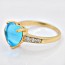 Кольцо "Затмение" 13312-голубой фото | Brulik