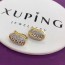 Позолоченные серьги с фианитами Xuping  10-2003 фото | Brulik