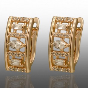 Позолочені сережки  Xuping 24748 фото | Brulik