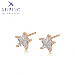 Позолочені сережки гвоздики Xuping X000688612 фото | Brulik