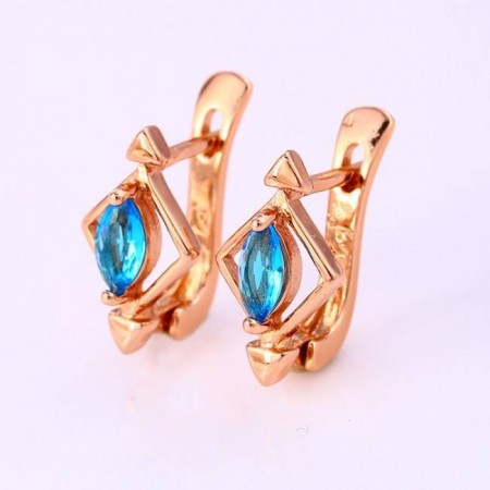 Серьги "Разнообразие"  25945 - синий фото | Brulik