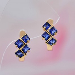 Удивительные серьги оптом ХР 10-2059-синий