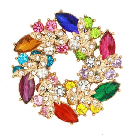Милая брошь 1095-мультиколор фото | Brulik