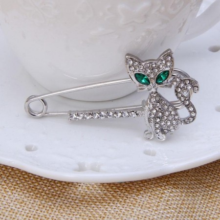 Брошь-булавка "Кот" 832578 фото | Brulik