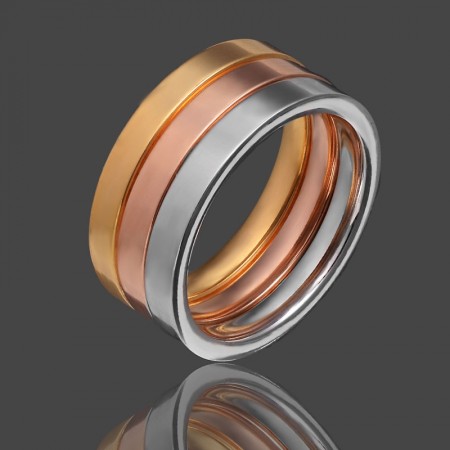 Стальное кольцо 3в 1 110 фото | Brulik