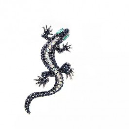 Брошь Ящерица 8579-серебро