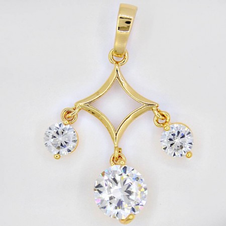 Неординарный кулон XP 31830-белый фото | Brulik