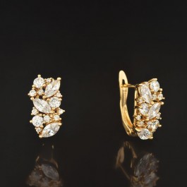 Позолоченые серьги XP 9557-белый