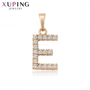 Позолочений кулон"Е" Xuping A00917384 фото | Brulik