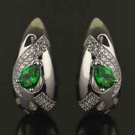 Серьги  Xuping 2890-зеленый