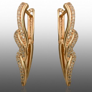 Позолочені сережки  Xuping 24693 фото | Brulik