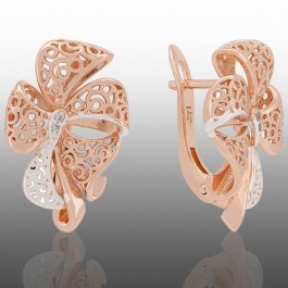 Позолочені сережки Fallon 92235063