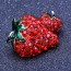 Брошь "Клубника" 8804 фото | Brulik