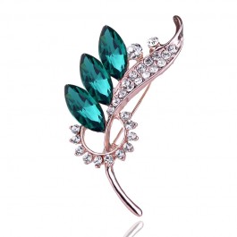 Брошь 8231-зеленый
