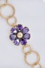 Браслет "Flower" 72941 -  фиолетовый фото | Brulik