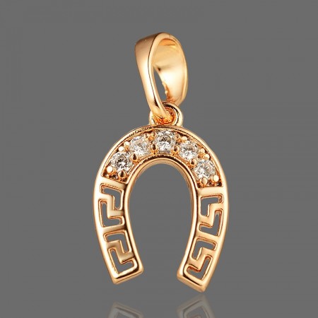 Позолочений кулон "Підкова" Xuping 3149 фото | Brulik