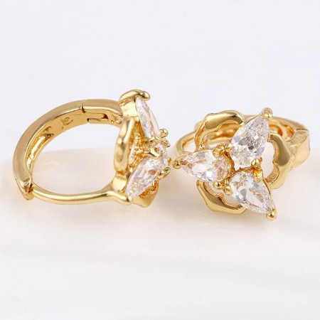 Изумительные серьги Xuping 28230 - белый фото | Brulik