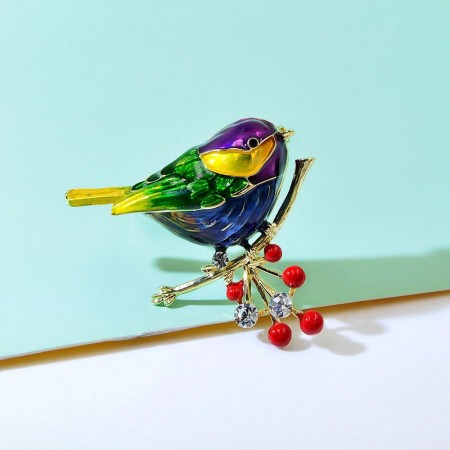 Брошь " Птичка" 8786 фото | Brulik