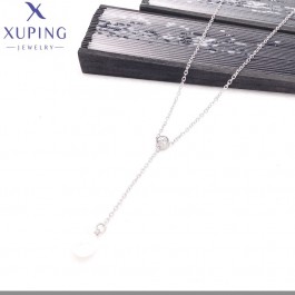 Сталевий ланцюжок з перлинкою Xuping 40171