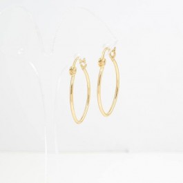 Позолоченные серьги колечки 2199