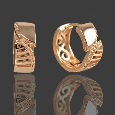 Позолоченные серьги XP 9803 фото | Brulik