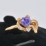 Миловидное кольцо с фианитами XP 10-1162-фиолетовый фото | Brulik