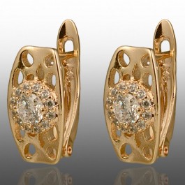 Позолочені сережки  Xuping 24756