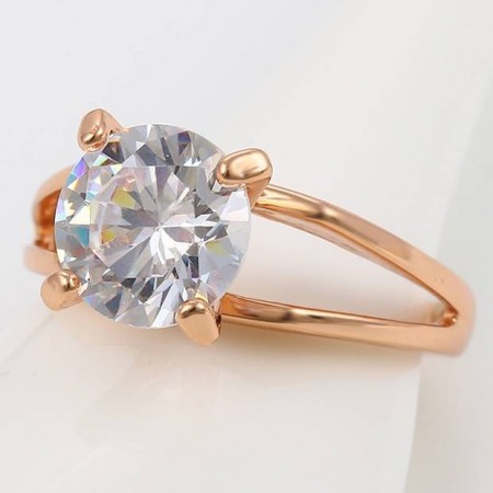 Сияющее кольцо с фианитом оптом 13837 фото | Brulik