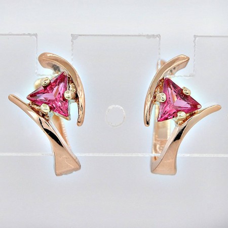 Удивительные сережки  26943-красный фото | Brulik