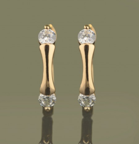 Позолоченные серьги  XP 2418 фото | Brulik